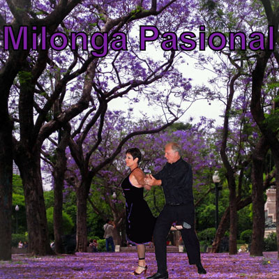 Couples dancing Argentine Tango at a relaxed afternoon milonga