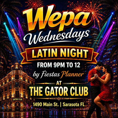 Wepa Wednesday - Salsa and Bachata at the Gator Club