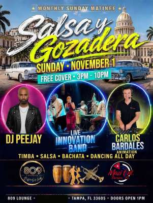 Salsa y Gozadera at 809 Lounge Restaurant & Grill in Tampa